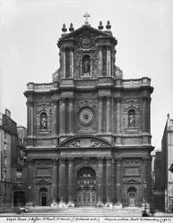 View of the facade of the Church of Saint-Paul-Saint-Louis, Paris
